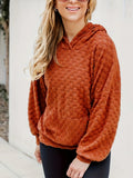 Waffle Knit Mom Hoodie